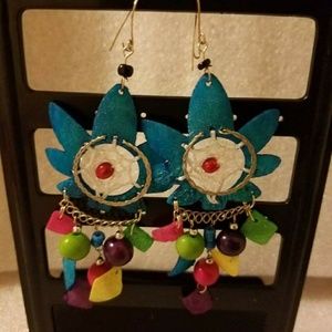Multiple color earring